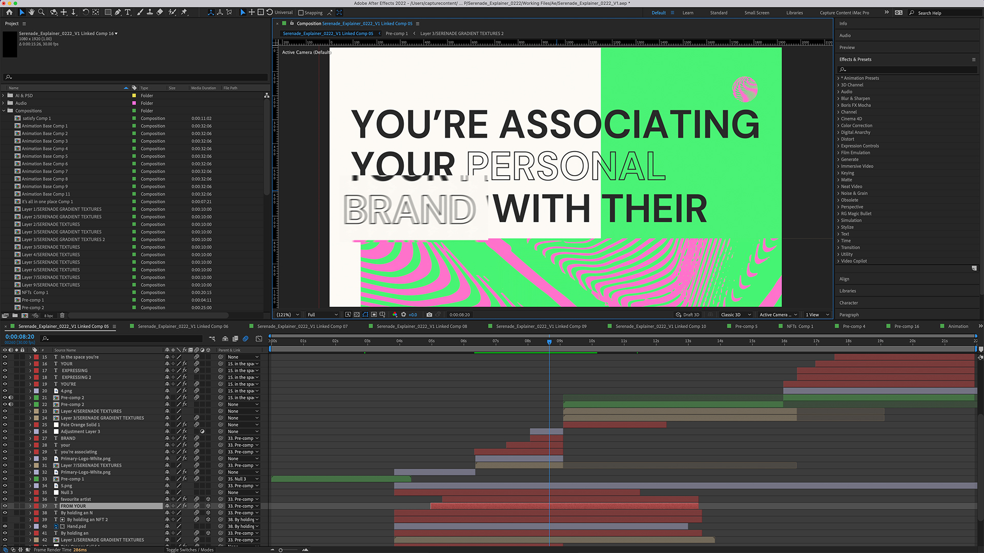 After Effects project
