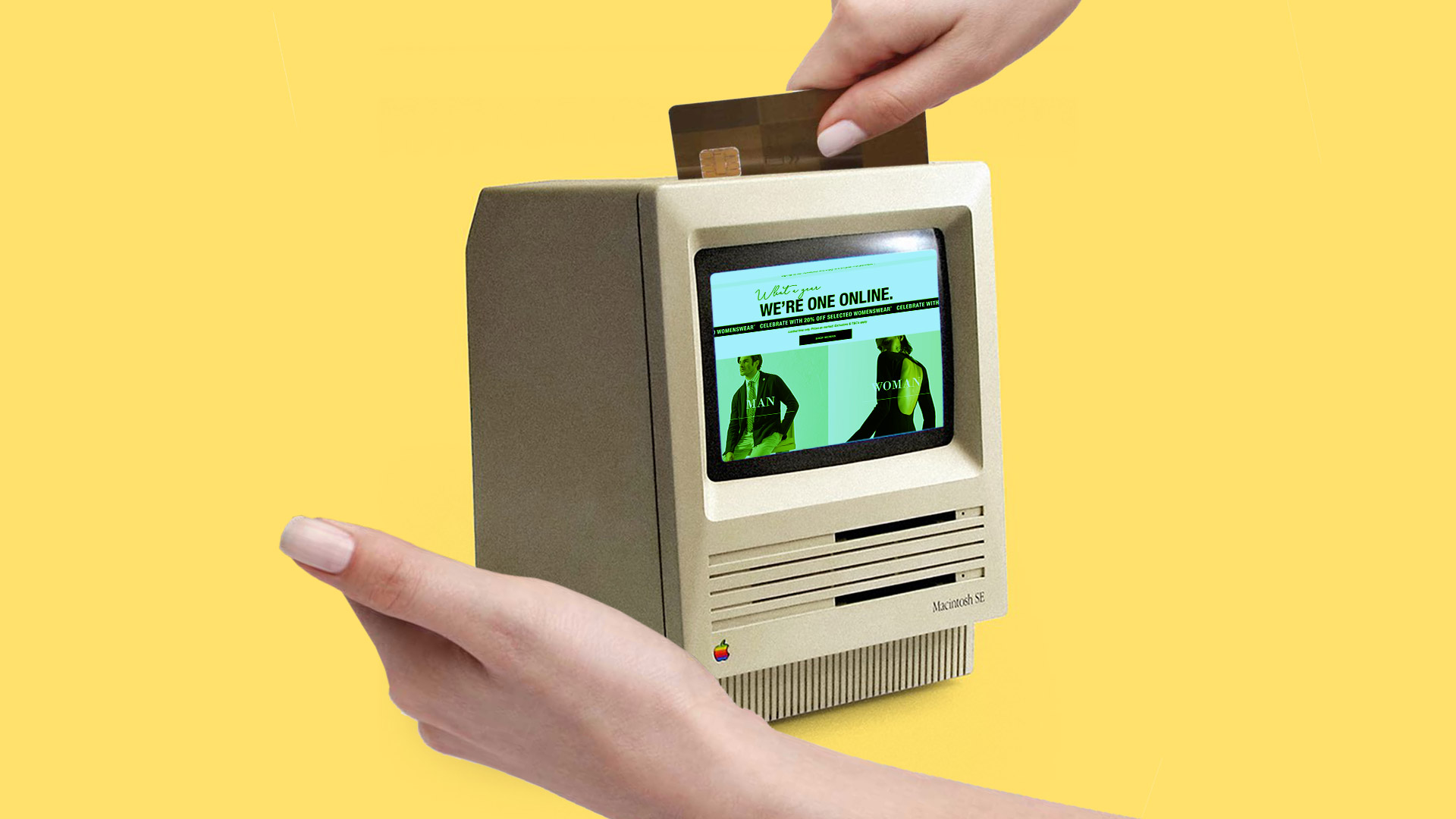 Ecommerce website on computer